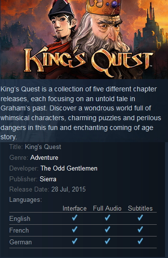 King's Quest Steam - Click Image to Close
